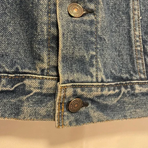 Vtg Levi's 71506 Type III Trucker Denim Jckt Men's 44L Brown Patch USA Big &Tall - Picture 3 of 10